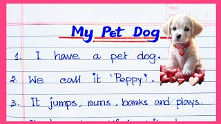 10lines on My Pet Dog 🐕 in English  Paragraph on Dog  My pet Dog essay in english [upl. by Silohcin]