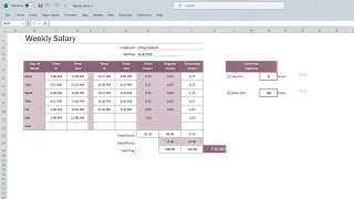 Excel  How to Pay Weekly Salary [upl. by Moneta]