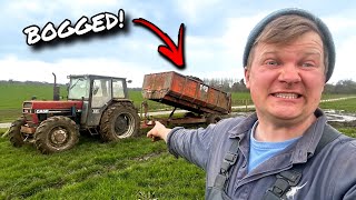 TRACTOR DISASTER GOT STUCK  MADE A MESS [upl. by Maje]