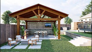 Modern Pergola amp Gazebo Designs  Creating the Perfect Terrace Lounge [upl. by Oiluarb]