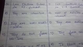 difference between lanthanide and actinides 12 th chemistry [upl. by Heise]