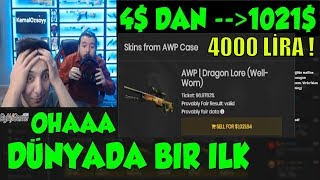 UNLOST 4 LIK AWP KASASINDAN 1021 AWP DRAGON LORE ÇIKARTIYOR [upl. by Hafinah]