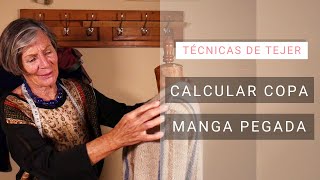 Dar forma al tejido 🧶 Con espalda tejida calcular copa manga pegada [upl. by Meli]