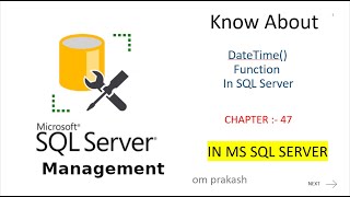 DateTime Function in sql server [upl. by Holt]