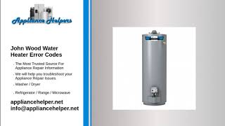 John Wood Water Heater Error Codes [upl. by Binah463]