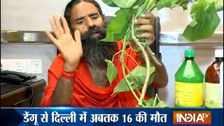 Watch Home Remedies for Dengue Treatment by Baba Ramdev  India TV [upl. by Aissak]