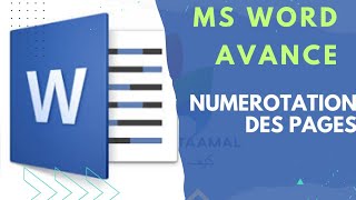 Numérotation des pages en Word  Word darija [upl. by Adnihc]