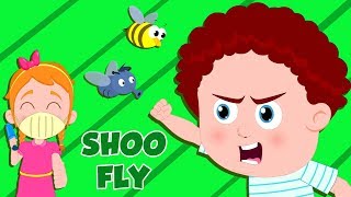 Shoo Fly Dont Bother Me  Nursery Rhymes For Children  Cartoon Videos For Kids  Kids Channel [upl. by Kennard]