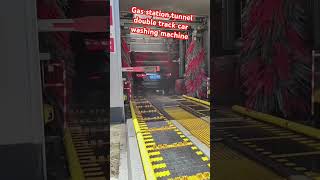 Gas station tunnel double track car washing machine automatic buswash carwashing car [upl. by Wellesley]