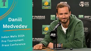 Daniil Medvedev Indian Wells 2024 PreTournament Press Conference [upl. by Seabrooke]