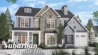 Bloxburg Family Suburban Home  Roblox Bloxburg  Speedbuild [upl. by Forelli]