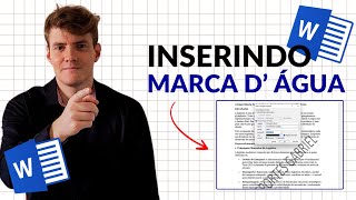 📃 WORD  Como Adicionar e Remover Marca dÁgua no Word [upl. by Humble]