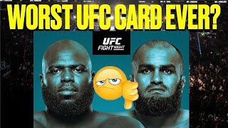 THE WORST UFC CARD EVER Rozenstruik vs Gaziev UFC Las Vegas 87 [upl. by Rexanne644]