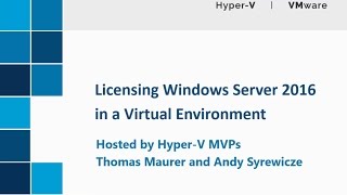 Demystifying Windows Server 2016 Licensing Webinar [upl. by Assilam]