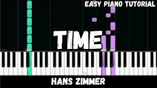 Hans Zimmer  Time Easy Piano Tutorial [upl. by Dolli]