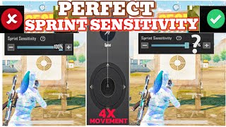 PERFECT SPRINT SENSITIVITY 😱viralvideo pubgmobile OX Gaming YT [upl. by Merl]