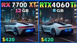 RX 7700 XT vs RTX 4060 Ti  Test in 15 games at 1440P max settings [upl. by Manvil]