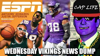 Minnesota Vikings News Dump 10232024  Ant amp Jets Did The Thing Bo on the 53 Cap Space [upl. by Starobin]