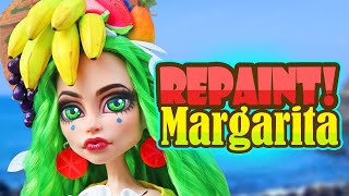 Repaint Margarita the Summery Tropical Monster High Doll Custom [upl. by Harihat182]