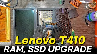 Lenovo ThinkPad T410 RAMMemory SSD Upgrade Easy Tutorial [upl. by Zinah]