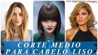 Modelo de cortes de cabelo feminino medio liso 2018 [upl. by Solegnave]