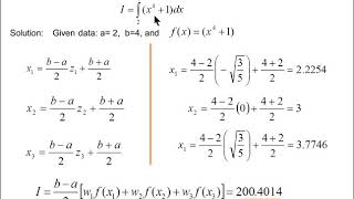 Problems on GaussQuadrature 2point and 3point formula by Keshav Jadhav [upl. by Tteltrab]