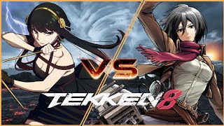 Yor Forger vs Mikasa Ackerman Spy X Family vs Attack on Titan  Tekken 8 [upl. by Alimat442]