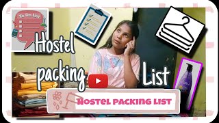 Hostel essentials😃 What to pack for hostelHostel packing list✅📋packingessentials viralvideo [upl. by Rolfston832]