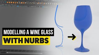 NURBS Wine Glass using Revolve in Maya [upl. by Sitto770]