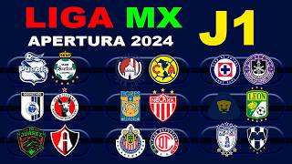 FECHAS HORARIOS Y CANALES PARA LA JORNADA 1 DE LA LIGA MX APERTURA 2024 [upl. by Oech751]