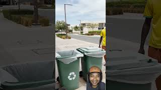 Dispose of rubbish in a unique way funny comedy prank memes learnfromkhaby comic [upl. by Endora669]