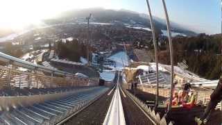 Skispringen Oberstdorf mit der HelmkameraHD [upl. by Thierry]