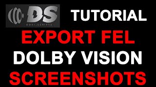 DoViScripts Tutorial Export Full Enhancement Layer FEL Dolby Vision 16bit Screenshots [upl. by Twelve]