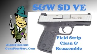 SD9 VE SampW Sigma SD9VE SDVE SD40VE 9mm pistol Takedown and reassemble [upl. by Dnomyad]