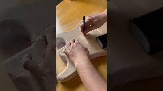 Draw cavity line Tomo Fujita Signature 20234 Guitar Luthier ASMR Satisfying [upl. by Wojak456]