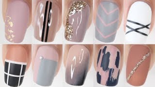 100 EASY nail ideas  HUGE nail art compilation [upl. by Llenehc828]