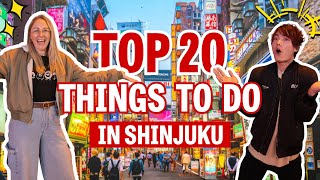 TOP 20 Things to Do in Shinjuku Tokyo [upl. by Blakelee]