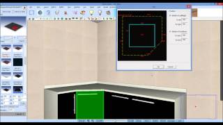 Como instalar um fogão de canto numa cozinha do KDMAX Software de desenho de cozinhas [upl. by Ofori]