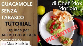 GUACAMOLE O CREMA DI AVOCADO  TUTORIAL  la video ricetta di Chef Max Mariola [upl. by Ladiv129]