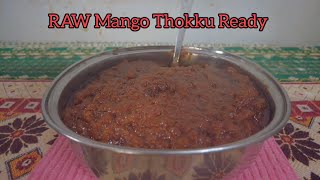 Raw Mango Thokku recipe  Raw Mango Thokku in South Indian style mangothokku  மாங்காய் தொக்கு [upl. by Ringler]