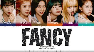 STAYC  FANCY Spotify x STAYC  TWICE Remake Lyrics Color CodedHanRomEng [upl. by Aeslek]