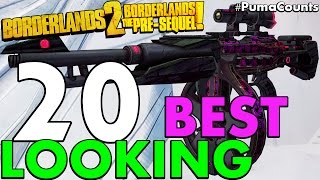 Top 20 Best Looking Guns and Weapons in Borderlands 2 and The PreSequel PumaCounts [upl. by Ynnej51]