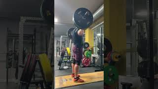 Easy 100kg x 3 behind neck strict press [upl. by Goldberg81]