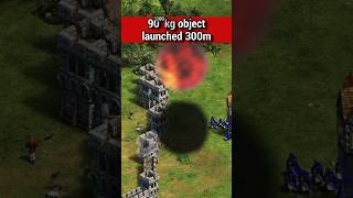 Trebuchet launches HUGE projectile in AoE2  ageofempires2 [upl. by Sandi892]