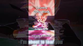 Sparking Zero but country Goku Black is terrifying dragonball shorts [upl. by Akemad796]