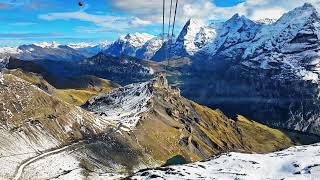 Cable Car Ride From Schilthorn  Piz Gloria To Birg Station [upl. by Kabab549]