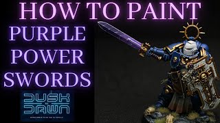 How to Paint PURPLE POWER SWORDS [upl. by Fusuy376]