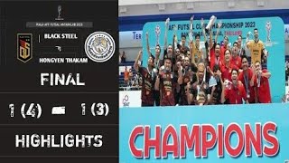 Highlight Black Steel vs Hongyen Thakam 11 AFF Futsal Championships 2023 [upl. by Oecam]