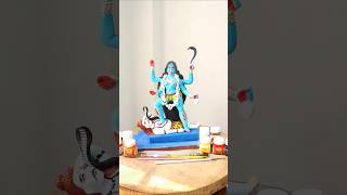 Jai ma kali  kali mata murti making with clay [upl. by Ydnim]