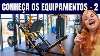 EQUIPAMENTOS DE MUSCULAÇÃO comuns nas academias e suas funções  parte 2 💪 [upl. by Thin559]